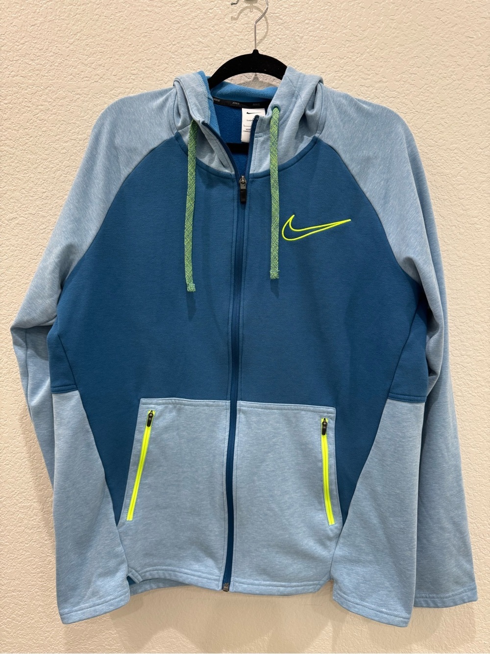 Nike Therma-FIT Hoodie Jacket Men’s Large Blue Full Zip Sweatshirt DD2102-469